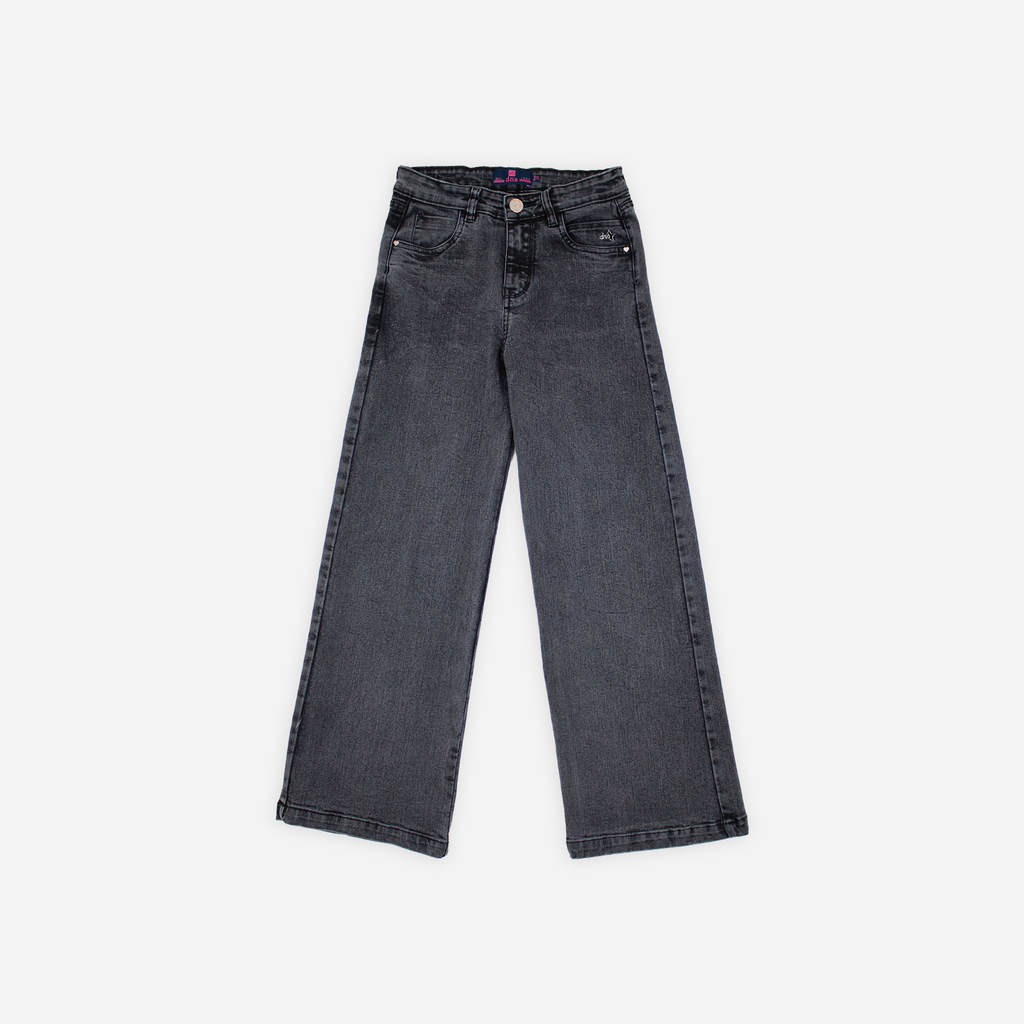 JEAN WIDE LEG BLACK STAR