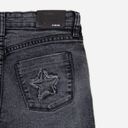 JEAN WIDE LEG BLACK STAR