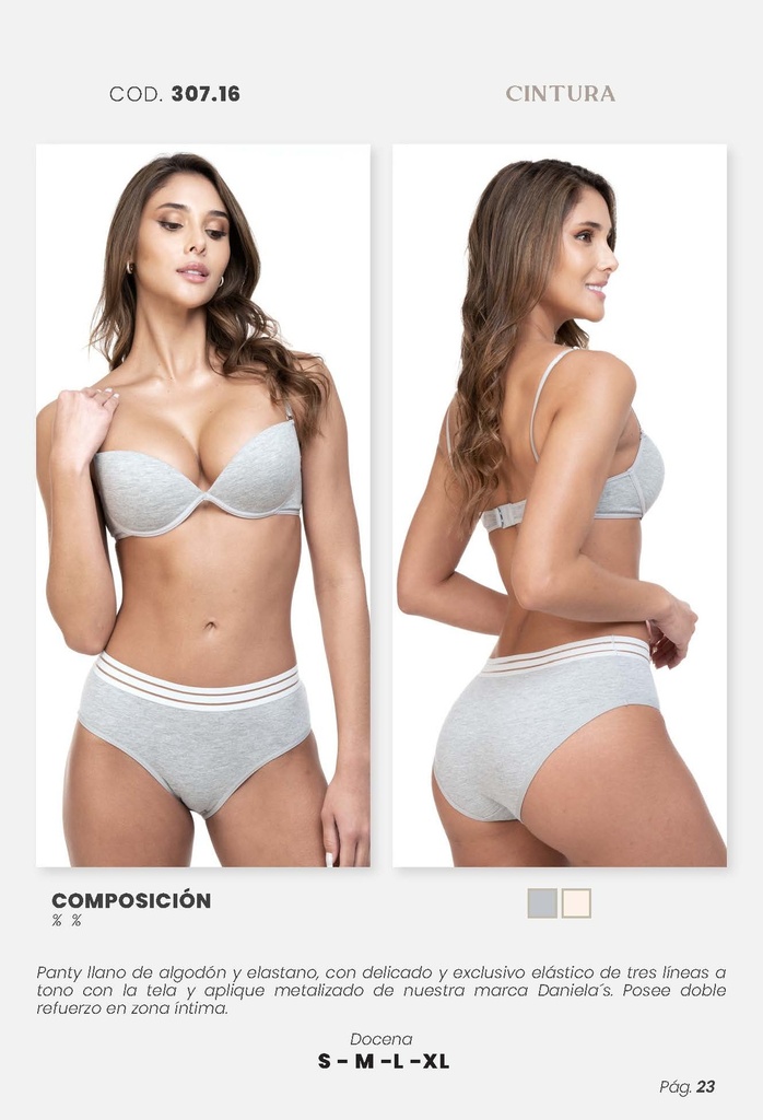 PACK X3 PANTY DE CINTURA